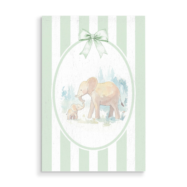 Holzbild "Baby-Elefant-Kunst" artboxONE - Für Kinder,Tiere,Für Mama