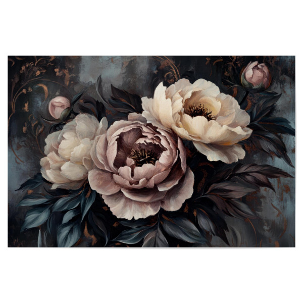 Poster 30x20 cm "Üppige florale Barocksymphonie" artboxONE - Natur,Floral,Für Mama