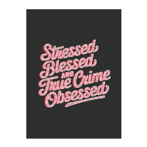 Puzzle Ravensburger "Von wahrem Verbrechen besessen" artboxONE - Typografie,Abstrakt