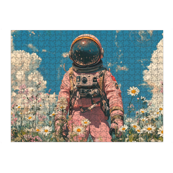 Puzzle Ravensburger "Astronaut in der Natur" artboxONE - Natur,Reise,Galaxy