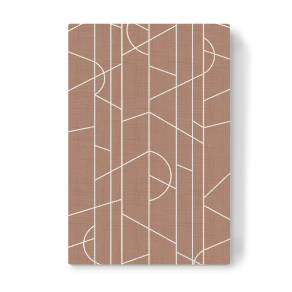 Leinwandbild "Elegant Lines Mocha Mousse" artboxONE - Abstrakt,Geometrie - Mokka,Mokka-mousse,Linien,Dekor,Textur,Minimal