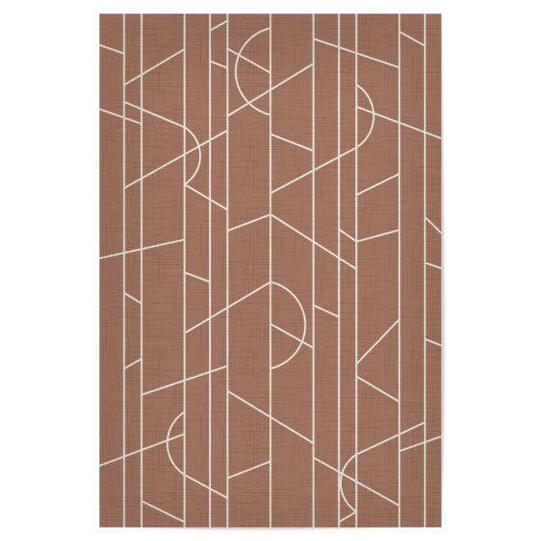 Poster 30x20 cm "Elegant Lines Mocha Mousse" artboxONE - Abstrakt,Geometrie - Mokka,Mokka-mousse,Linien,Dekor,Textur,Minimal