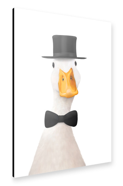 Alu-Dibond "Entenherr" 75x50 cm artboxONE