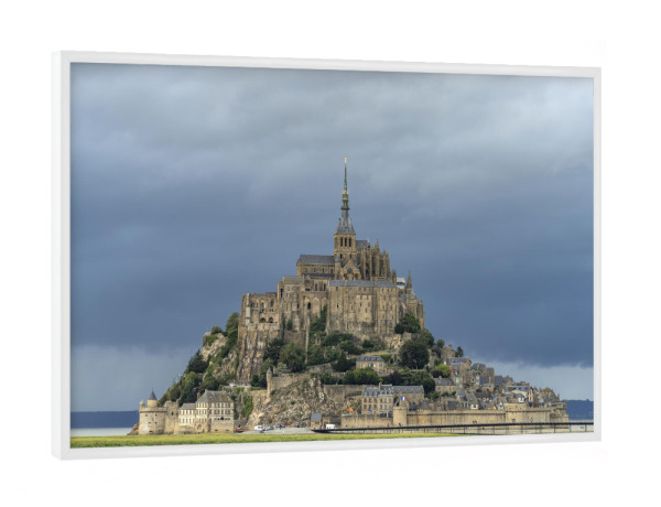 Poster mit weißem Rahmen "Mont Saint-Michel" artboxONE - Natur,Reise,Architektur