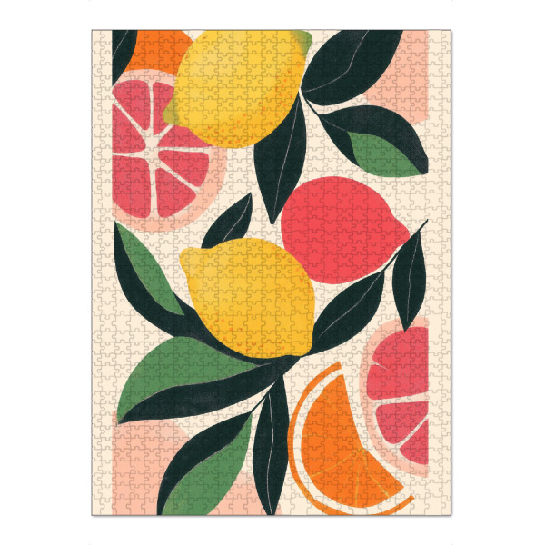 Puzzle Ravensburger "Lebendige Zitrusfrüchte" artboxONE - Essen & Trinken,Abstrakt,Geometrie,Essen & Trinken / Obst & Gemüse