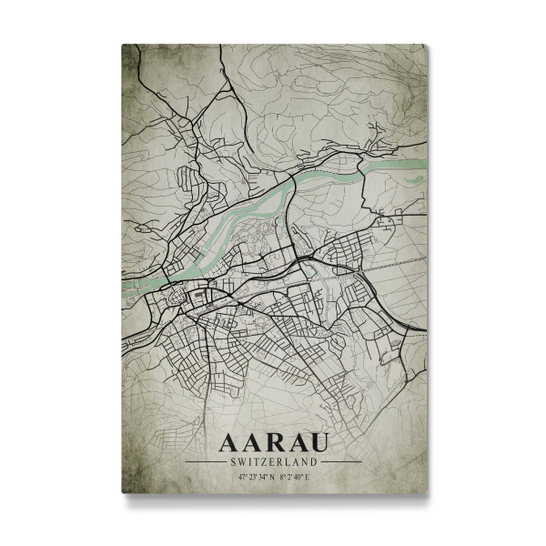 Galerie-Print "Aarau Vintage City Map" 30x20 cm artboxONE