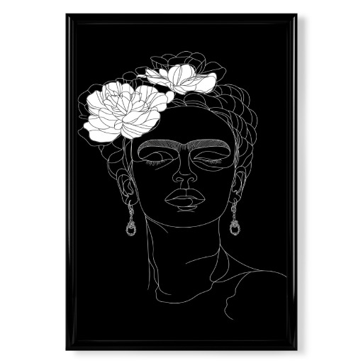 Minimalist Frida Portrait