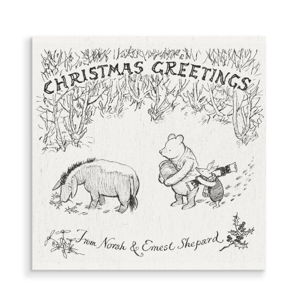 Holzbild "Minimal Christmas Greetings" artboxONE - Natur,Für Kinder,Tiere,Weihnachten