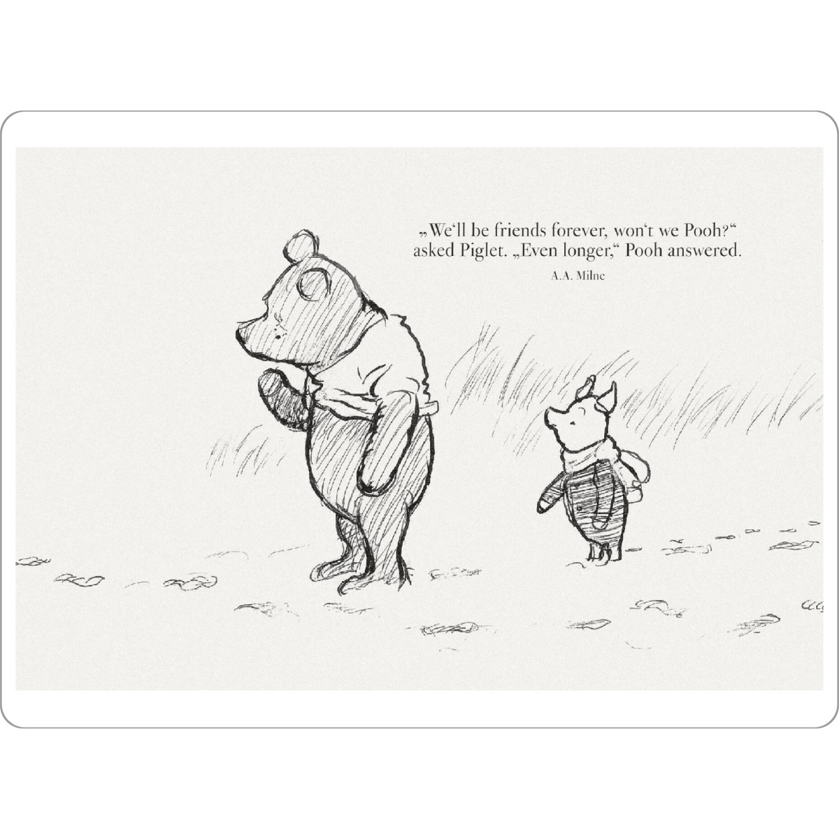 Tischset "Freunde fürs Leben - Brummelbär" artboxONE - Natur,Für Kinder,Tiere
