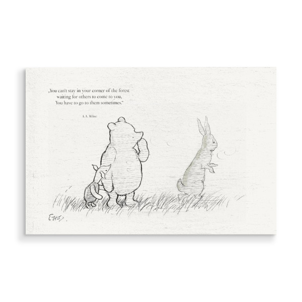 Holzbild "Das Prinzip der Freundschaft" artboxONE - Natur,Für Kinder,Tiere