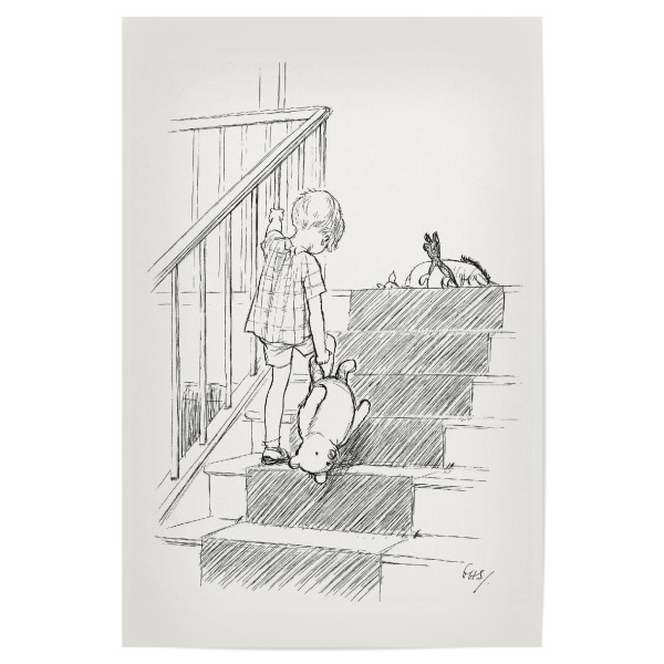 Poster "Christopher hält Brummelbär" artboxONE - Für Kinder,Tiere,Menschen