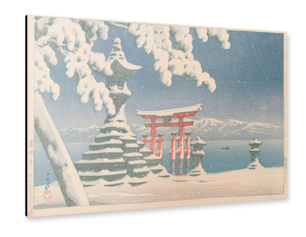 Alu-Dibond "Snow at Itsukushima" 30x20 cm artboxONE