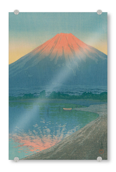 Acrylglasbild "Daybreak over Lake Yamanaka" artboxONE - Natur,Reise,Städte / Tokio