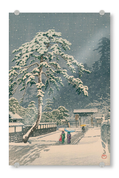 Acrylglasbild "Honmon-ji Temple in Ikegami" artboxONE - Natur,Reise,Weihnachten