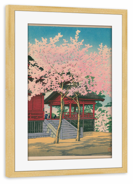 Poster mit Rahmen kiefer "Kiyomizu-do Temple in Ueno" artboxONE - Natur,Reise,Städte / Tokio