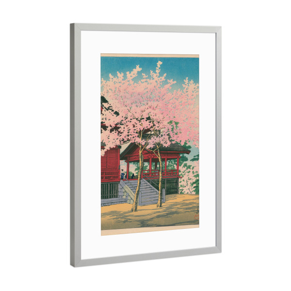 Poster mit Rahmen Silber "Kiyomizu-do Temple in Ueno" artboxONE - Natur,Reise,Städte / Tokio