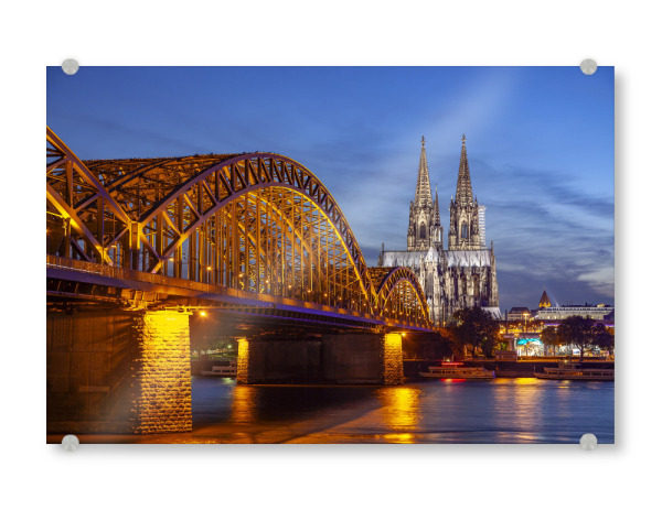 Acrylglasbild "Kölner Dom - Nacht" artboxONE - Städte,Städte / Köln,Reise
