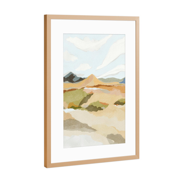 Poster mit Rahmen Kupfer "Dune serene view" artboxONE - Natur,Reise,Abstrakt