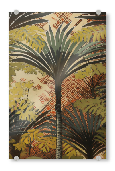 Acrylglasbild "Tropische Palmen Träume" artboxONE - Natur,Floral,Abstrakt