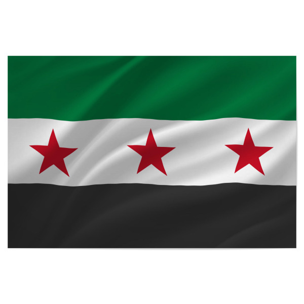 Poster 30x20 cm "Syrian Flag" artboxONE - Reise,Reise / Asien,Reise / Länder