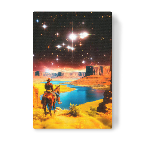 Leinwandbild "Die kosmische Grenze" artboxONE - Natur,Reise,Für Kinder,Galaxy