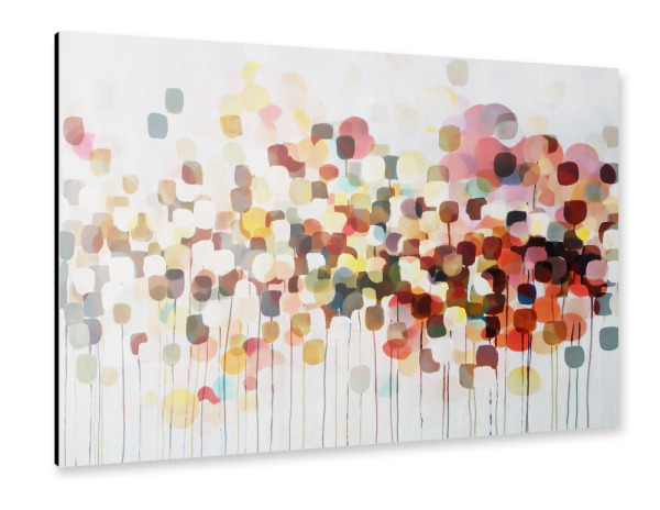 Alu-Dibond "Ich sehe Blumen Orange" 75x50 cm artboxONE