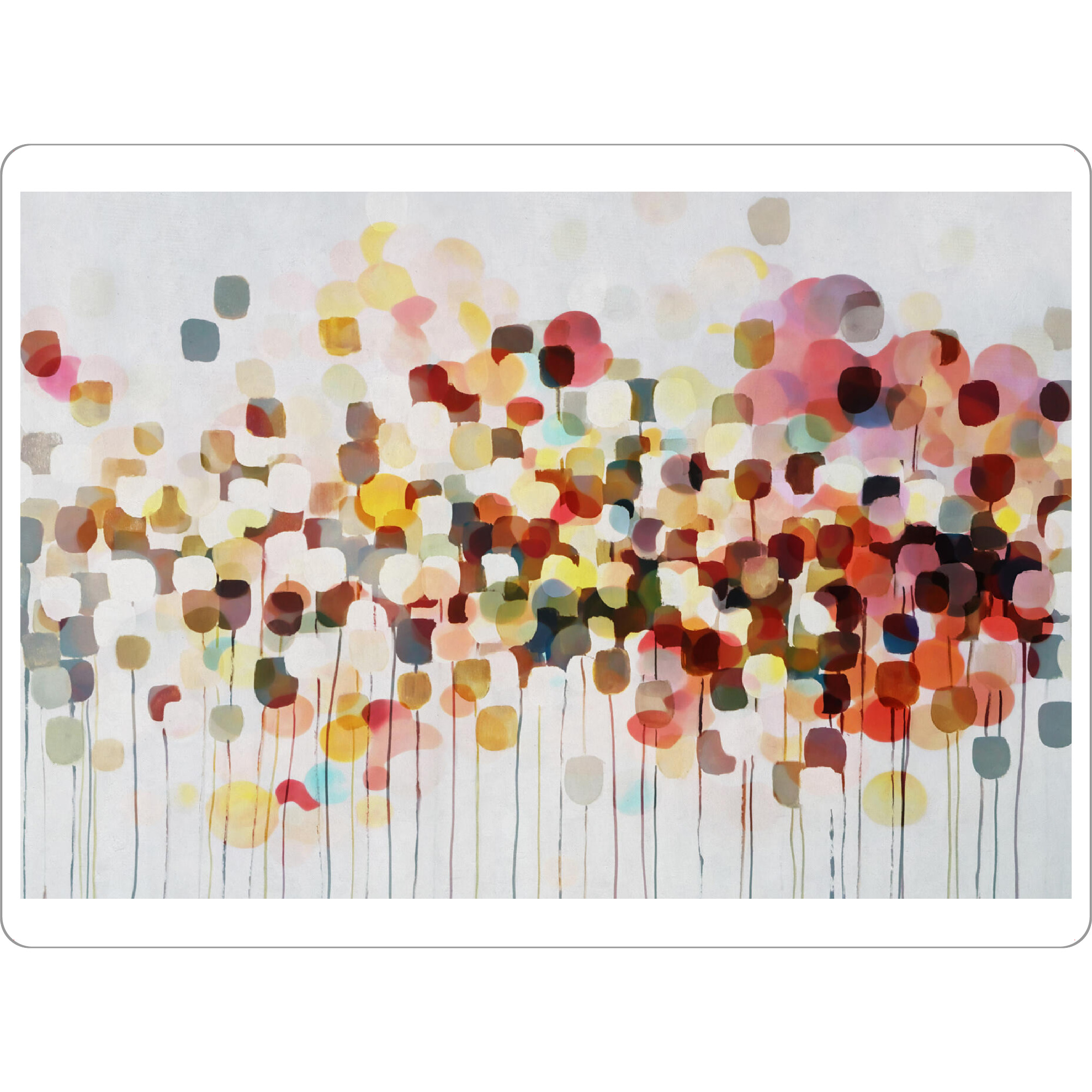 Tischset "Ich sehe Blumen Orange" artboxONE - Floral,Abstrakt - Flor,Floral,Tulipas,Plantas,Natureza - Bild flor