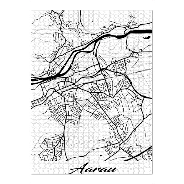 Puzzle Ravensburger "Aarau City Map" artboxONE - Städte / Weitere,Kartografie