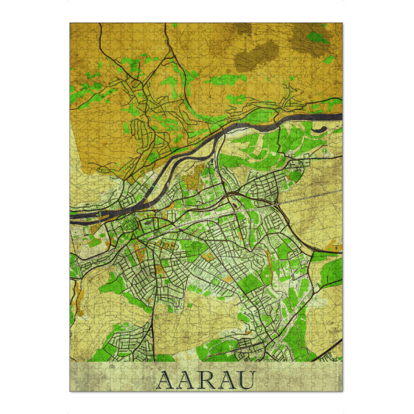 Puzzle Ravensburger "City von Aarau" artboxONE - Städte / Weitere,Kartografie
