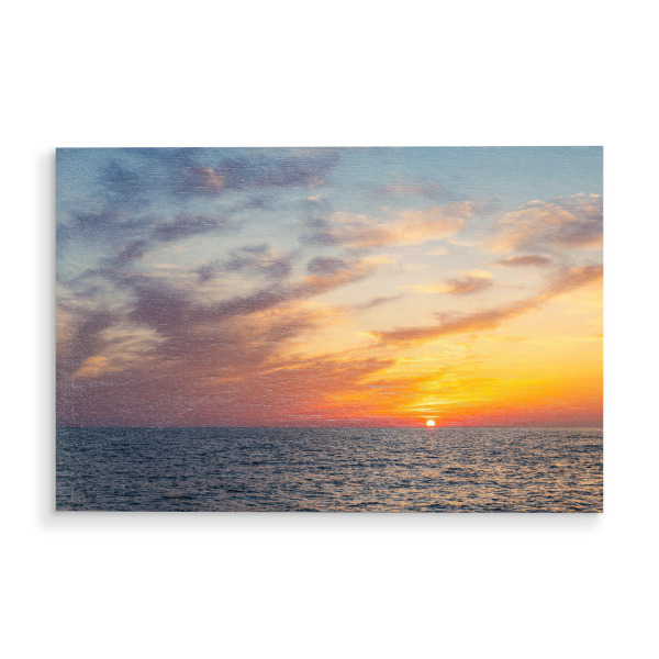 Holzbild "Hiddensee mit Sonnenuntergang" artboxONE - Natur,Reise,Reise / Strand und Meer