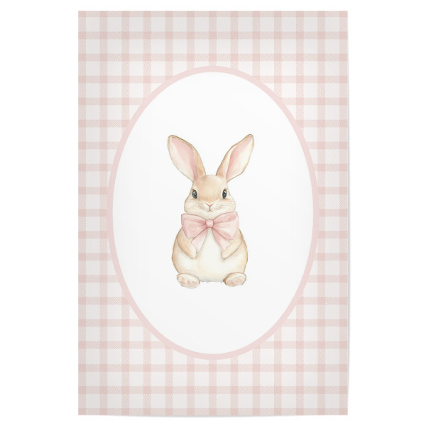 Poster 30x20 cm "Kaninchen-Kunst" artboxONE - Für Kinder,Tiere,Für Mama