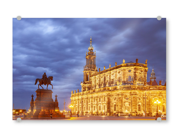 Acrylglasbild "Hofkirche in Dresden" artboxONE - Reise,Architektur,Städte / Dresden