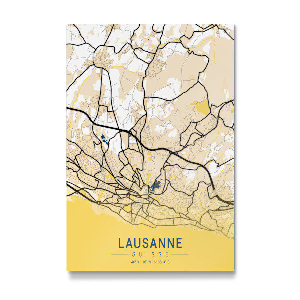 Galerie-Print "City von Lausanne" 75x50 cm artboxONE
