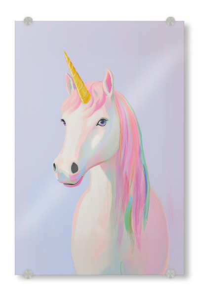 Acrylglasbild "Einhorn Magie" artboxONE - Für Kinder,Tiere