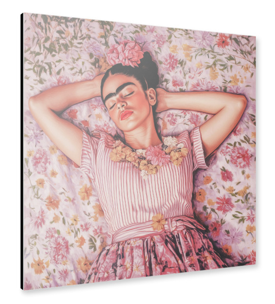 Alu-Dibond "Frida's Romantische Träume" 30x30 cm artboxONE