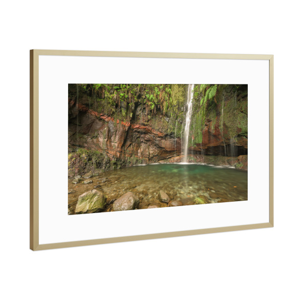 Poster mit Rahmen Gold "25 Fontes Madeira" artboxONE - Natur,Reise,Reise / Länder