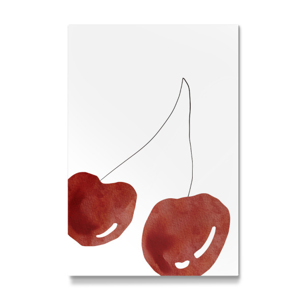 Galerie-Print "Minimale rote Kirsche" 75x50 cm artboxONE