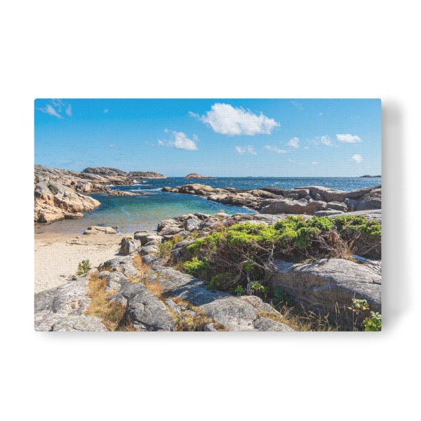 Leinwandbild "Strand auf der Halbinsel Helleviga" artboxONE - Natur,Reise,Reise / Strand und Meer,Reise / Länder