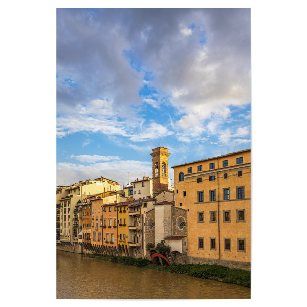 Poster "Gebäude am Fluss Arno in Florenz" artboxONE - Städte,Natur,Reise,Architektur,Reise / Länder