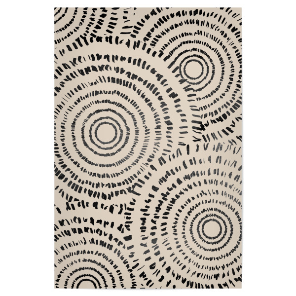 Poster "Kreis-Punkt-Kunst" artboxONE - Abstrakt,Geometrie - Kreis,Punkt,Rund,Abstrakt,Abstrakte kunst,Minimal,Minimalistisch