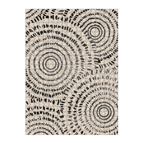 Puzzle Ravensburger "Kreis-Punkt-Kunst" artboxONE - Abstrakt,Geometrie - Kreis,Punkt,Rund,Abstrakt,Abstrakte kunst,Minimal,Minimalistisch