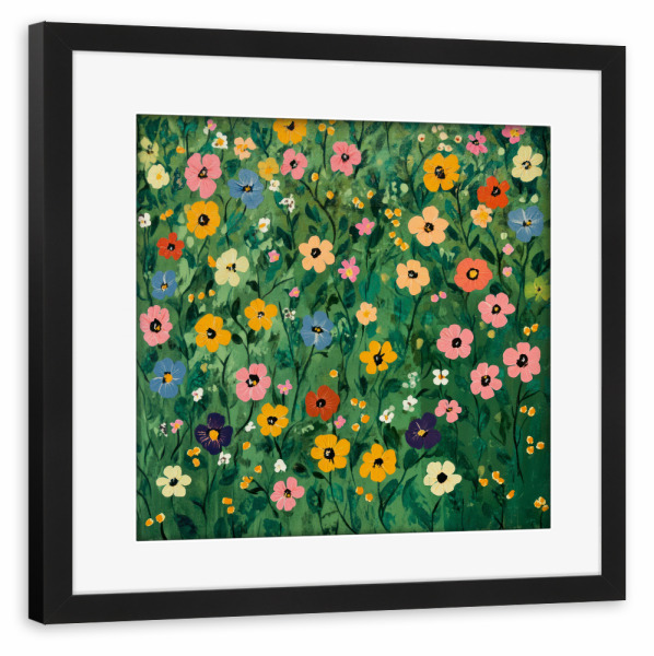 Poster mit Rahmen schwarz "Harmonie in voller Blüte" artboxONE - Natur,Floral,Für Mama