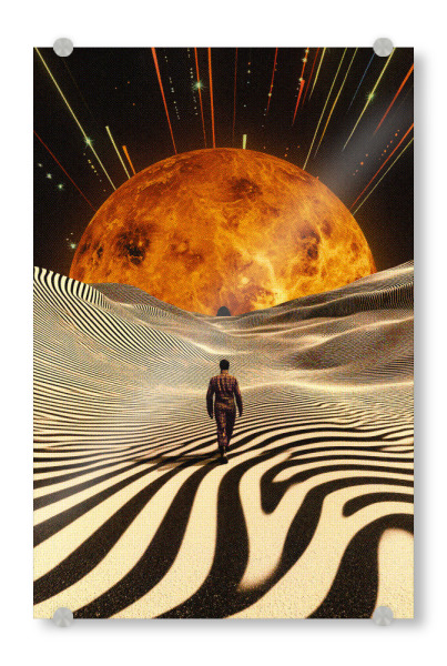 Acrylglasbild "Abenteuer in neuen Dimensionen" artboxONE - Reise,Abstrakt,Geometrie,Galaxy