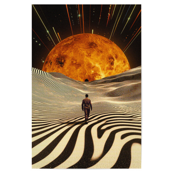 Poster "Abenteuer in neuen Dimensionen" artboxONE - Reise,Abstrakt,Geometrie,Galaxy