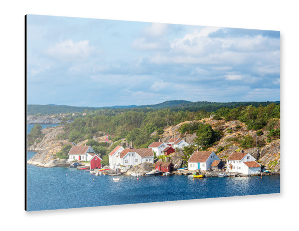 Alu-Dibond "Brekkestø auf Justøya" 75x50 cm artboxONE