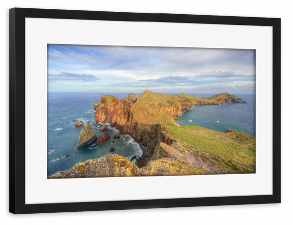 Poster mit Rahmen schwarz "Ponta de São Lourenço Madeira" artboxONE - Natur,Reise,Reise / Strand und Meer