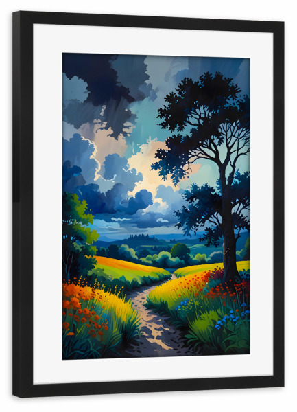 Poster mit Rahmen schwarz "Ruhe vor dem Sturm" artboxONE - Natur,Reise