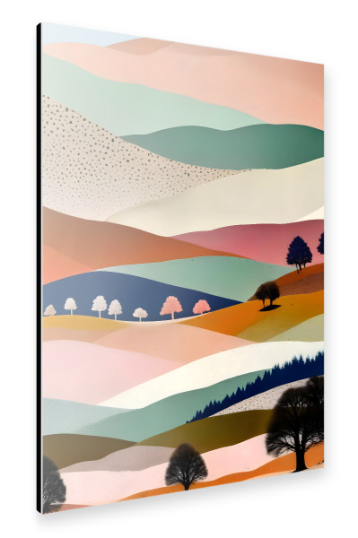 Alu-Dibond "Strukturierte Landschaft" 30x20 cm artboxONE