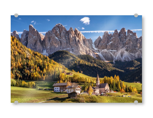 Acrylglasbild "Herbst in Südtirol" artboxONE - Natur,Reise / Länder