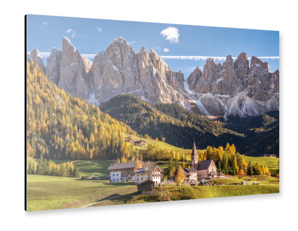 Alu-Dibond "Herbst in Südtirol" 75x50 cm artboxONE